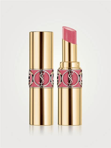 yves saint laurent rouge volupte shine oil-in-stick pink in silver